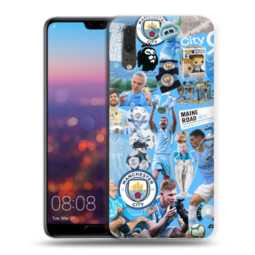 Силиконовый чехол на Huawei P20 с принтом Man City Манчестер Сити Силиконовый чехол на Huawei P20 с принтом Man City Манчестер Сити