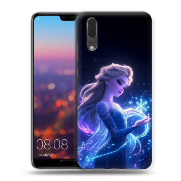 Силиконовый чехол на Huawei P20 с принтом Холодное сердце Frozen Силиконовый чехол на Huawei P20 с принтом Холодное сердце Frozen