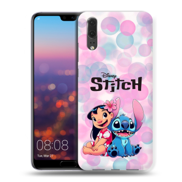 Силиконовый чехол на Huawei P20 с принтом Лило и Стич