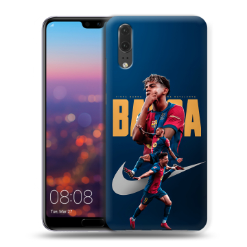 Силиконовый чехол на Huawei P20 с принтом Барселона Barca Yamal 