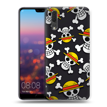 Силиконовый чехол на Huawei P20 с принтом One Piece Ван Пис Силиконовый чехол на Huawei P20 с принтом One Piece Ван Пис