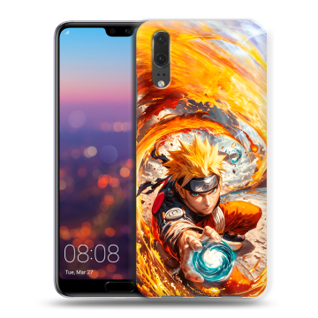 Силиконовый чехол на Huawei P20 с принтом Аниме Наруто Naruto