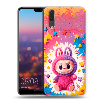 Силиконовый чехол на Huawei P20 с принтом Labubu Лабубу