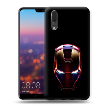 Силиконовый чехол на Huawei P20 с принтом IronMan Железный человек