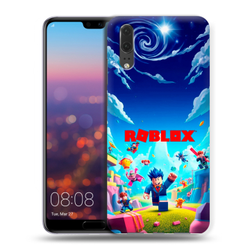 Силиконовый чехол на Huawei P20 с принтом Roblox Роблокс Силиконовый чехол на Huawei P20 с принтом Roblox Роблокс