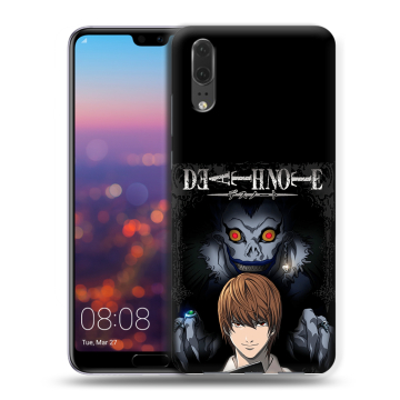 Силиконовый чехол на Huawei P20 с принтом Death note Тетрадь смерти Силиконовый чехол на Huawei P20 с принтом Death note Тетрадь смерти