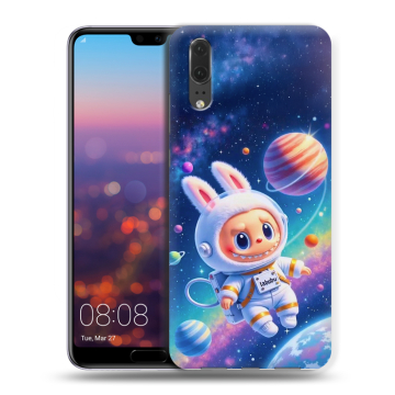 Силиконовый чехол на Huawei P20 с принтом Labubu Лабубу