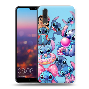 Силиконовый чехол на Huawei P20 с принтом Лило и Стич