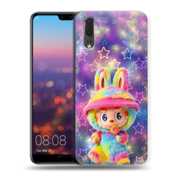 Силиконовый чехол на Huawei P20 с принтом Labubu Лабубу