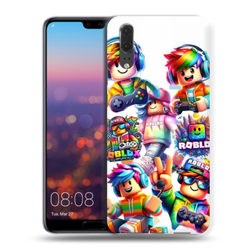 Силиконовый чехол на Huawei P20 с принтом Roblox Роблокс Силиконовый чехол на Huawei P20 с принтом Roblox Роблокс