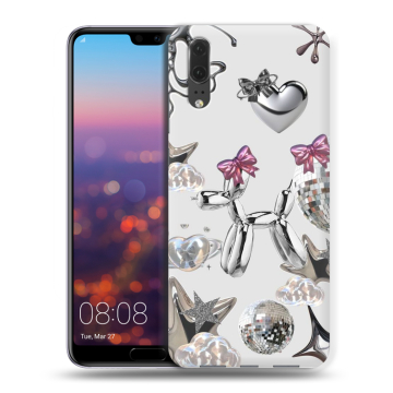 Силиконовый чехол на Huawei P20 с принтом Y2K Силиконовый чехол на Huawei P20 с принтом Y2K