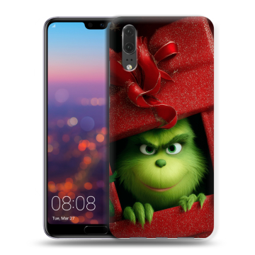 Силиконовый чехол на Huawei P20 с принтом Новый год