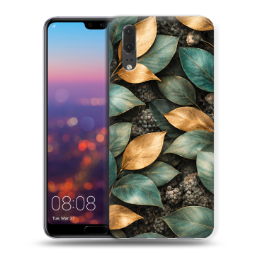 Силиконовый чехол на Huawei P20 с принтом женский