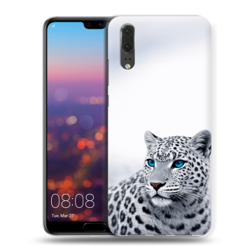 Силиконовый чехол на Huawei P20 с принтом женский