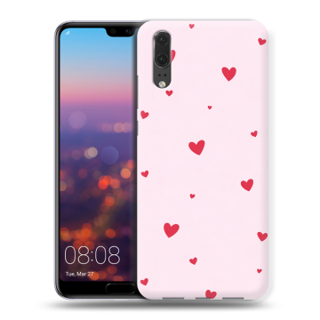 Силиконовый чехол на Huawei P20 с принтом для девочек