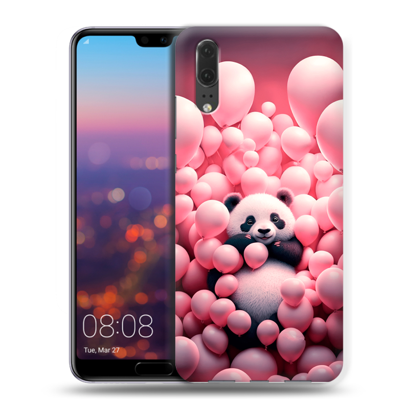Силиконовый чехол на Huawei P20 с принтом Панда Силиконовый чехол на Huawei P20 с принтом Панда