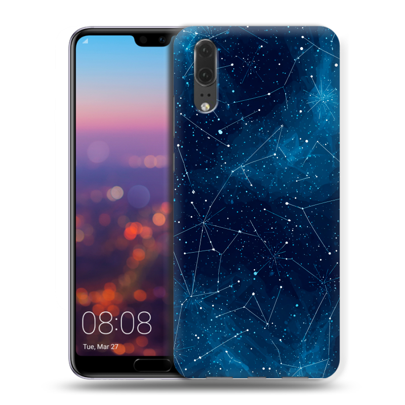 Силиконовый чехол на Huawei P20 с принтом Космос звезды Силиконовый чехол на Huawei P20 с принтом Космос звезды