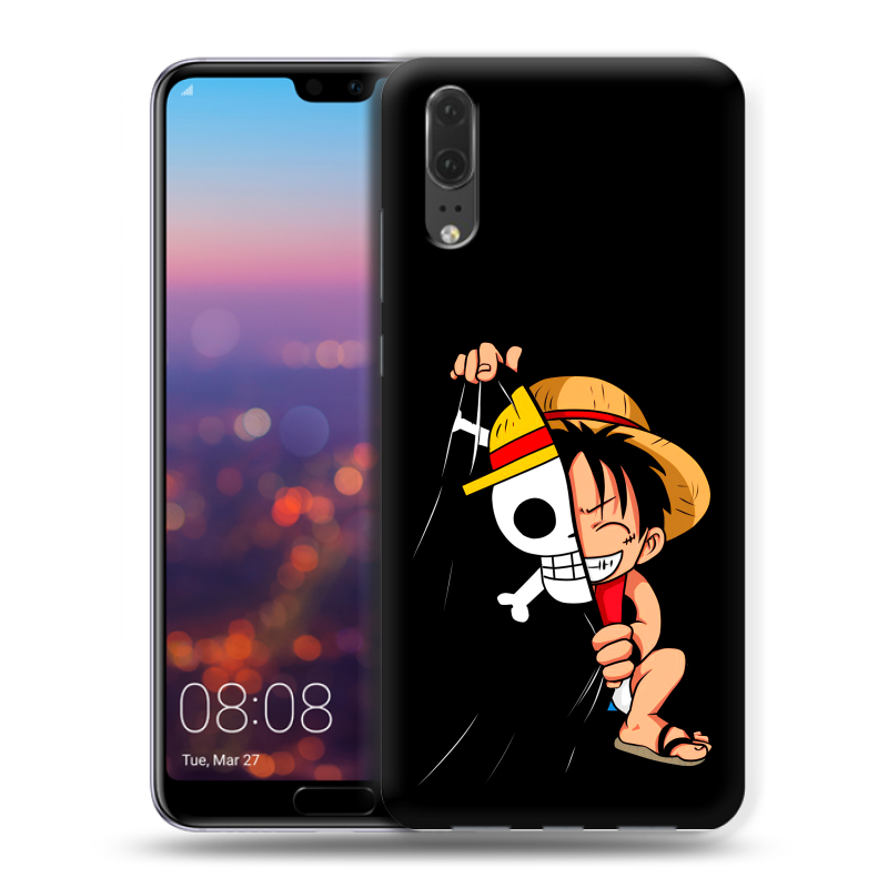 Силиконовый чехол на Huawei P20 с принтом One Piece Ван Пис Силиконовый чехол на Huawei P20 с принтом One Piece Ван Пис
