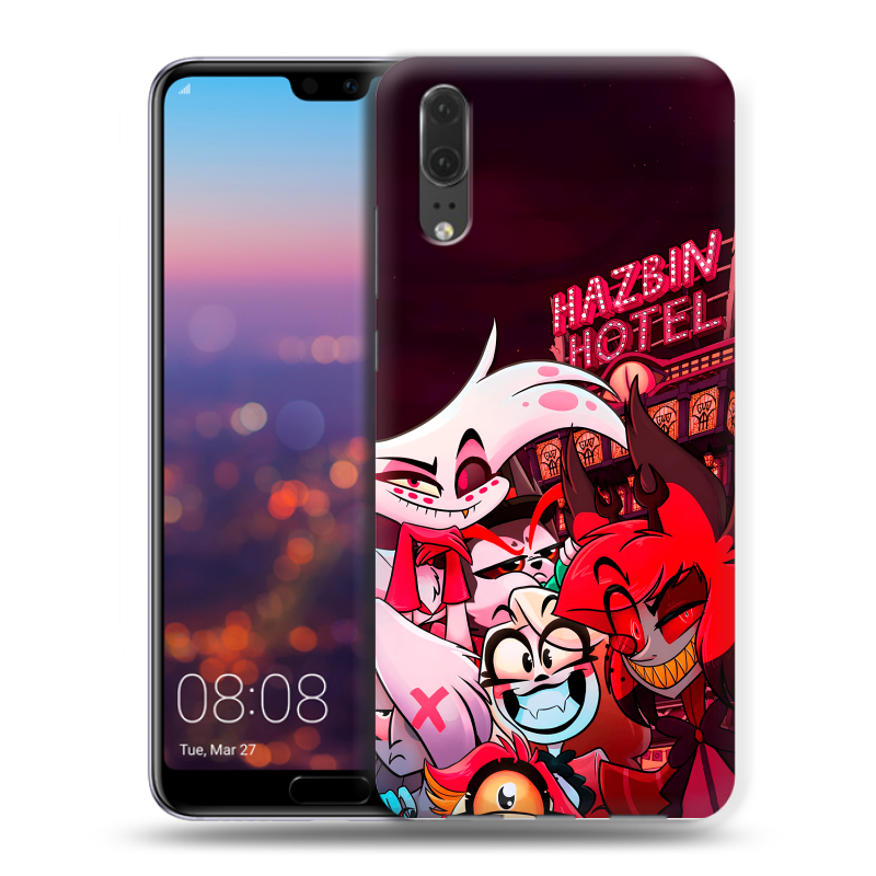 Силиконовый чехол на Huawei P20 с принтом Hazbin Hotel Отель Хазбин Силиконовый чехол на Huawei P20 с принтом Hazbin Hotel Отель Хазбин