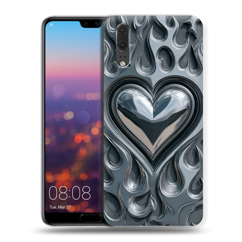 Силиконовый чехол на Huawei P20 с принтом Y2K Силиконовый чехол на Huawei P20 с принтом Y2K