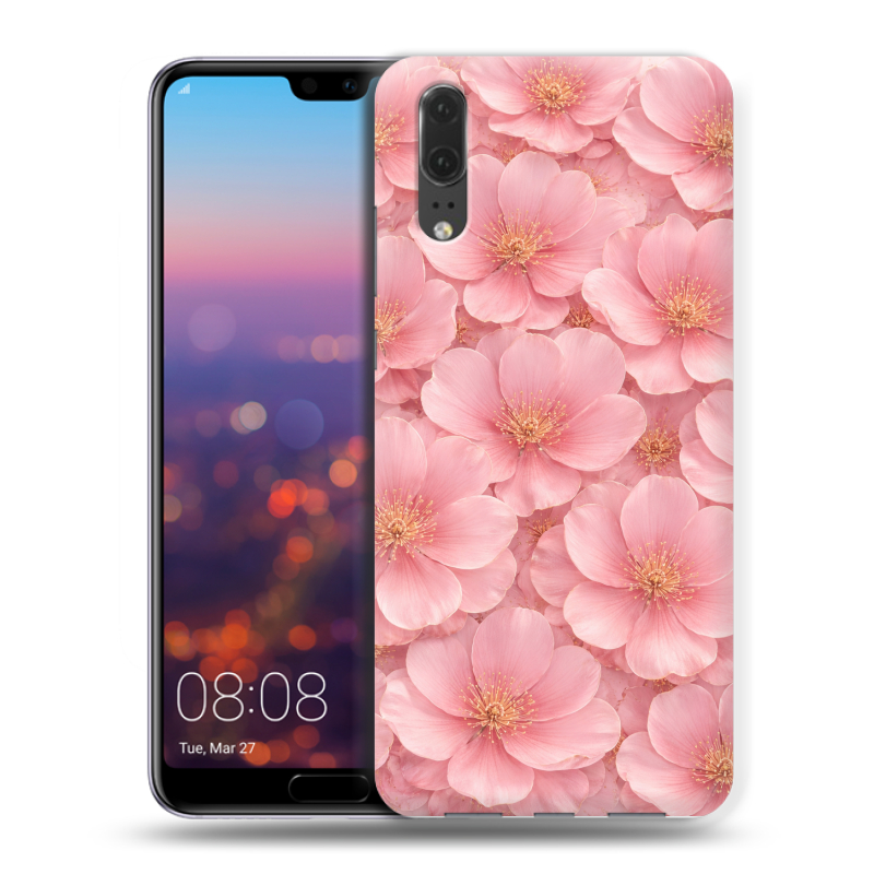 Силиконовый чехол на Huawei P20 с принтом женский Силиконовый чехол на Huawei P20 с принтом женский