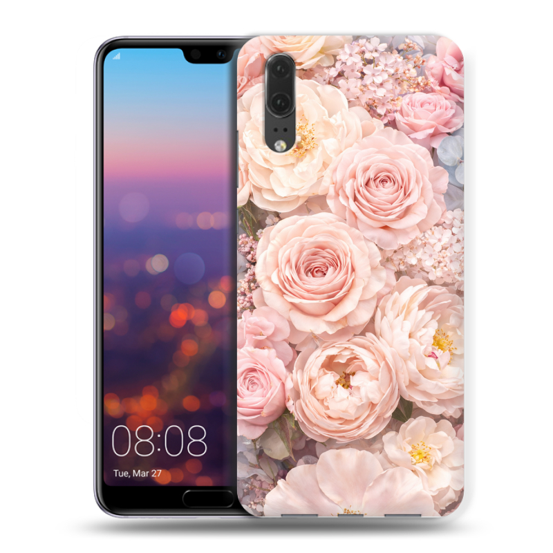 Силиконовый чехол на Huawei P20 с принтом женский Силиконовый чехол на Huawei P20 с принтом женский