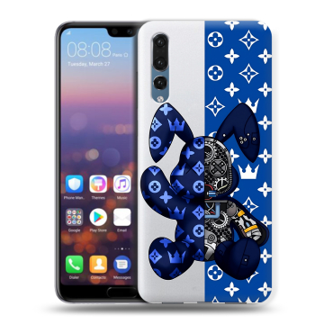 Силиконовый противоударный чехол на Huawei P20 Pro с принтом Луи робот Силиконовый противоударный чехол на Huawei P20 Pro с принтом Луи робот