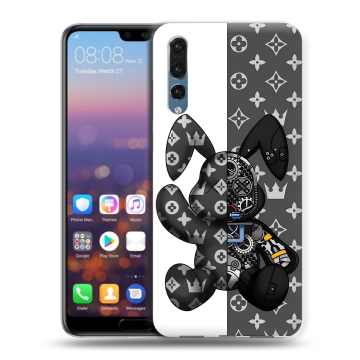 Силиконовый противоударный чехол на Huawei P20 Pro с принтом Луи робот