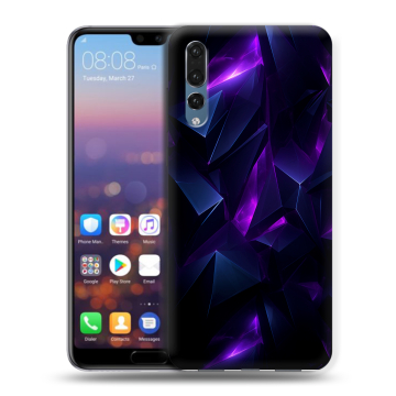 Силиконовый противоударный чехол на Huawei P20 Pro с принтом Абстракиция Силиконовый противоударный чехол на Huawei P20 Pro с принтом Абстракиция