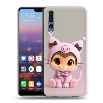 Силиконовый противоударный чехол на Huawei P20 Pro с принтом Куроми Kuromi 