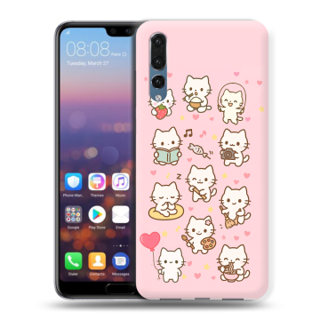 Силиконовый противоударный чехол на Huawei P20 Pro с принтом Hello Kitty Хелоу Кити Силиконовый противоударный чехол на Huawei P20 Pro с принтом Hello Kitty Хелоу Кити