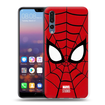 Силиконовый противоударный чехол на Huawei P20 Pro с принтом человек паук spiderman