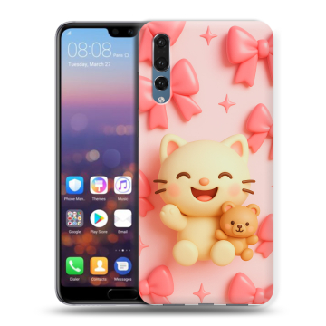 Силиконовый противоударный чехол на Huawei P20 Pro с принтом для девочек Силиконовый противоударный чехол на Huawei P20 Pro с принтом для девочек