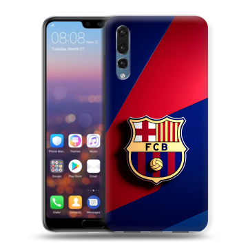 Силиконовый противоударный чехол на Huawei P20 Pro с принтом Барселона Barcelona