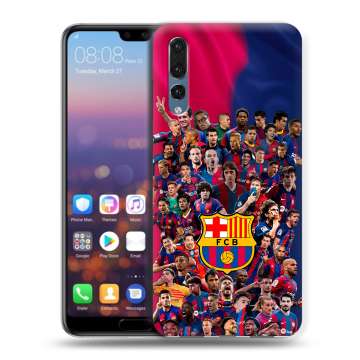 Силиконовый противоударный чехол на Huawei P20 Pro с принтом Барселона Barcelona Силиконовый противоударный чехол на Huawei P20 Pro с принтом Барселона Barcelona