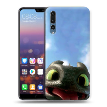 Силиконовый противоударный чехол на Huawei P20 Pro с принтом Как приручить дракона Силиконовый противоударный чехол на Huawei P20 Pro с принтом Как приручить дракона
