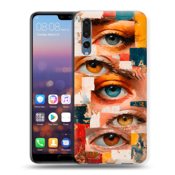 Силиконовый противоударный чехол на Huawei P20 Pro с принтом Модный принт