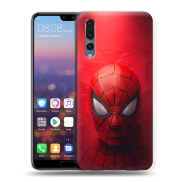 Силиконовый противоударный чехол на Huawei P20 Pro с принтом Spiderman Человек паук