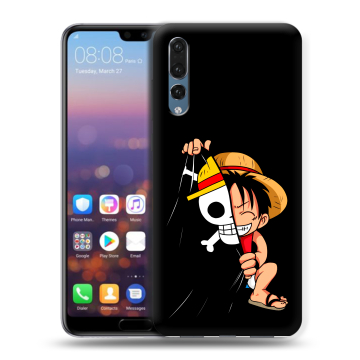 Силиконовый противоударный чехол на Huawei P20 Pro с принтом One Piece Ван Пис