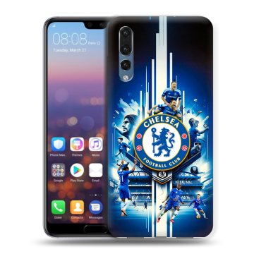 Силиконовый противоударный чехол на Huawei P20 Pro с принтом Chelsea Челси