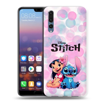 Силиконовый противоударный чехол на Huawei P20 Pro с принтом Лило и Стич