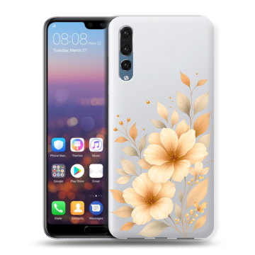 Силиконовый противоударный чехол на Huawei P20 Pro с принтом для девушки