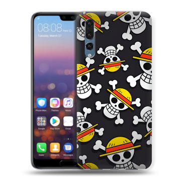 Силиконовый противоударный чехол на Huawei P20 Pro с принтом One Piece Ван Пис