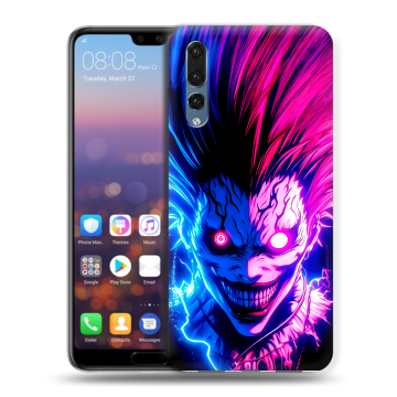 Силиконовый противоударный чехол на Huawei P20 Pro с принтом Death note Тетрадь смерти