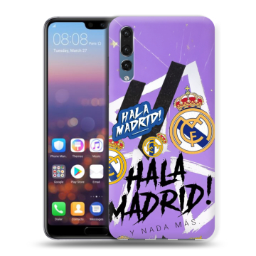 Силиконовый противоударный чехол на Huawei P20 Pro с принтом Real Madrid Реал Мадрид