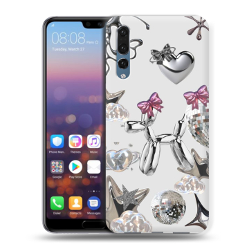 Силиконовый противоударный чехол на Huawei P20 Pro с принтом Y2K Силиконовый противоударный чехол на Huawei P20 Pro с принтом Y2K