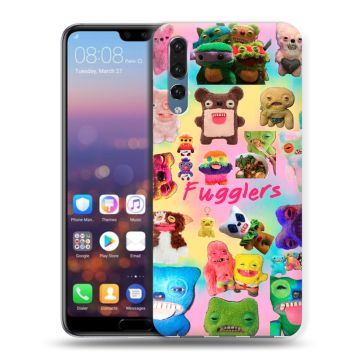 Силиконовый противоударный чехол на Huawei P20 Pro с принтом Флагер Fuggler
