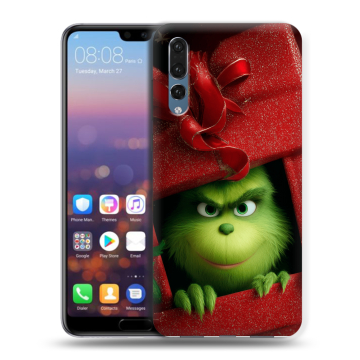 Силиконовый противоударный чехол на Huawei P20 Pro с принтом Новый год