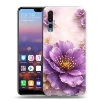 Силиконовый противоударный чехол на Huawei P20 Pro с принтом женский Силиконовый противоударный чехол на Huawei P20 Pro с принтом женский