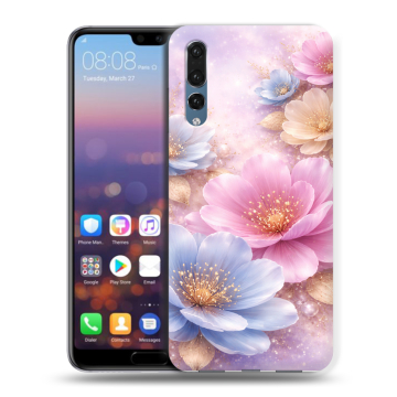 Силиконовый противоударный чехол на Huawei P20 Pro с принтом женский Силиконовый противоударный чехол на Huawei P20 Pro с принтом женский